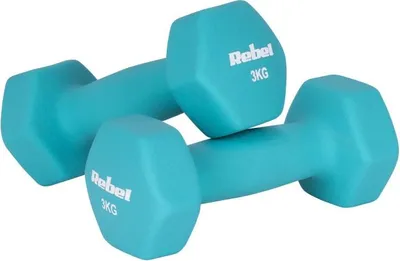Obrázek produktu pro Rebel RBA-2330-3 Neoprenové litinové HEX činky 2×3 kg, modré
