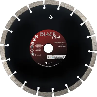 Produktbild von Diamanttrennscheibe Black Devil Ø 230 / 22,23 mm