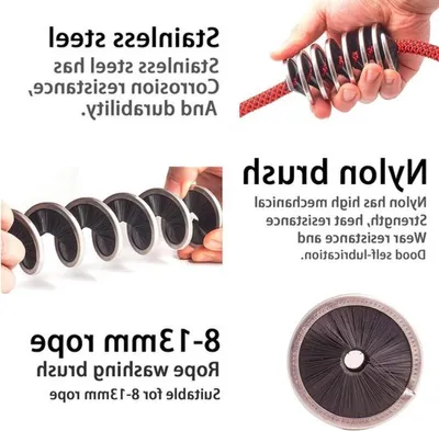 Seilreinigungsbürste für Kletterseile und Nylonseile, effektive Seilreinigung und Wartung