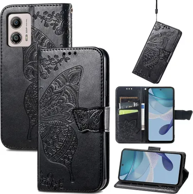 Produktbild von König Design Hülle kompatibel mit Kunstleder Handyhülle - Handy Case Schwarz