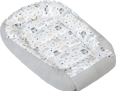 Immagine prodotto di Nido per bambini, lettino da viaggio, nido per bambini, 100x60x15, trasparente con cialda grigia