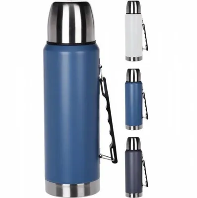 Obrázok produktu pre Excellent Houseware dvojstenná termoska, nerezová oceľ, 9,3x30,5, 1000 ml, modrá