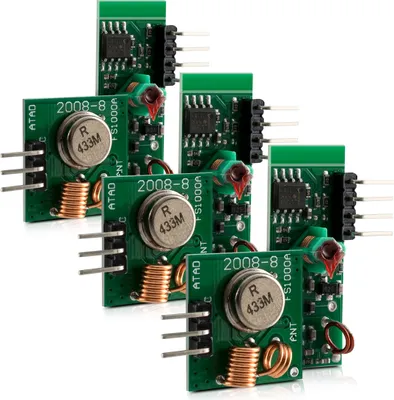 Produktbild von 3x kwmobile 433 MHz Sender Empfänger Funk Modul für Arduino und Raspberry Pi - Wireless Transmitter Module