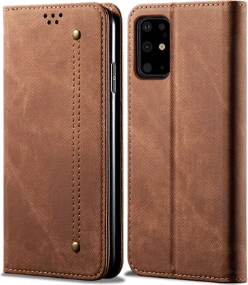 Image de Galaxy S20 Plus Case, étui portefeuille en cuir avec fermeture magnétique et fonction stand pour Samsung Galaxy S20 Plus Samsung Galaxy S20 Plus Marron