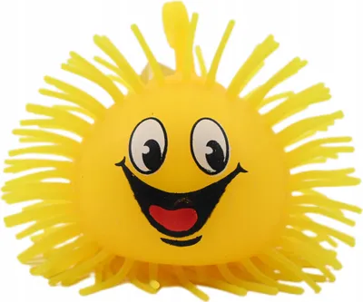 Produktbild von Leuchtender Smiley Ball Anti-Stress - LED Quetschball Gesicht Fidget Toy Sensory Stressabbau