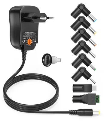 Immagine prodotto di Adattatore universale AC da 12W con 7 connettori e micro USB