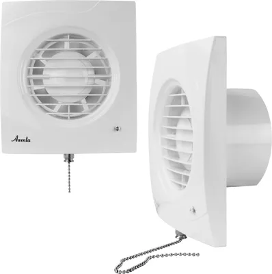 Produktbild von Badlüfter Lüfter Wandlüfter Ventilator WC Bad leise Ø 100 mm Zugschalter