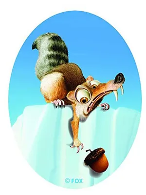 Obrázek produktu pro Ice Age Scrat Loses A Nut - nášivka, nažehlovací, nášivka, nášivky, nášivky, velikost: 21 x 14,7 cm