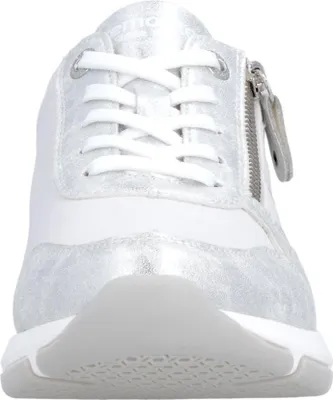 Produktbild von Remonte Damen Sneaker mit Textil und Reißverschluss D1S04, Größe:39 EU, Farbe:Weiß