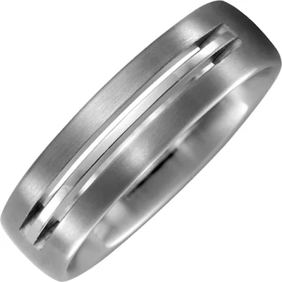 Produktbild von Gr. 54 Partner Ring aus Titan matt Partnerring Titanring