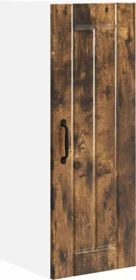 Image de Armoire murale vidaXL LUCCA en chêne fumé 30 x 31 x 80 cm