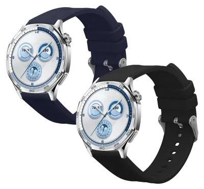 Produktbild von kwmobile 2x Uhrenarmband für Huawei Watch GT5 46mm / GT5 Pro 46mm Armband - Fitnesstracker Band Set aus TPU Silikon - Ersatzarmband Smartwatch -