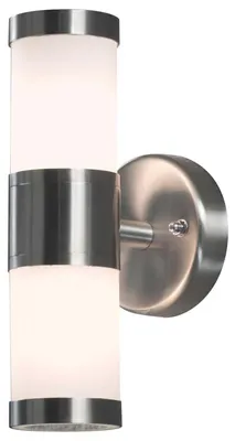 Zdjęcie produktu dla Lampa ścienna Konstsmide Modena Up&Down Up&Down ze stali nierdzewnej z matowym szkłem