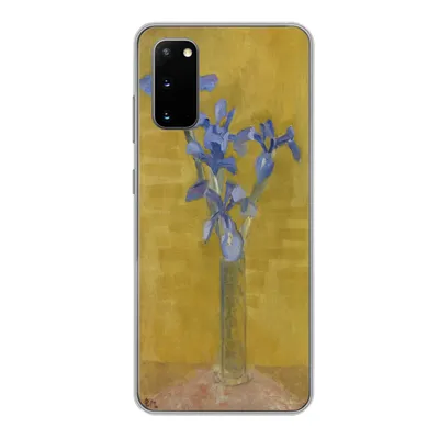 Produktbild von MuchoWow® Handyhülle Schutzhülle Hülle für Samsung Galaxy S20 Schwertlilien - Piet Mondrian - Alte Meister Silikon Softcase Handy Hülle - Bild