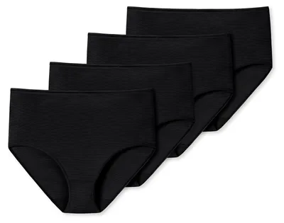 Produktbild von Schiesser Damen Tai-Slip 4-Pack Modal Essentials - schwarz - Größe 40