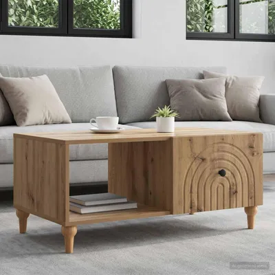 Immagine prodotto di vidaXL Tavolino in rovere Artisan 90 x 50 x 40 cm Materiale a base di legno