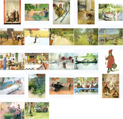 Produktbild von Kunstkarten-Komplett-Set Carl Larsson