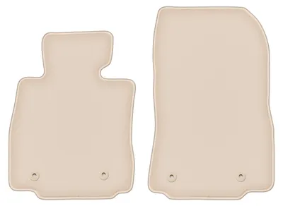 Produktbild von DURBAN Beige Velours-Fußmatten vorne für Mazda 2 III Schrägheck (2015-)