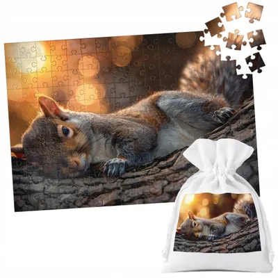 Image de Puzzle Tradycyjne - Zwierzęta Dzikie Leśne Wiewiórka - 252El