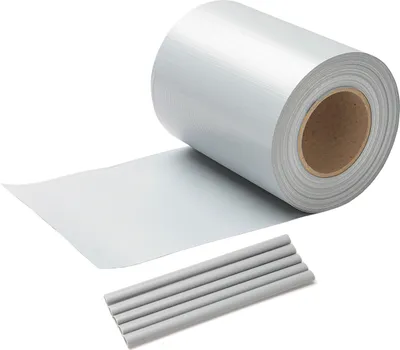 Obrázek produktu pro Jayseuw pásy soukromí PVC větrné pásy dvojité drátěné pletivo 50 m světle šedá