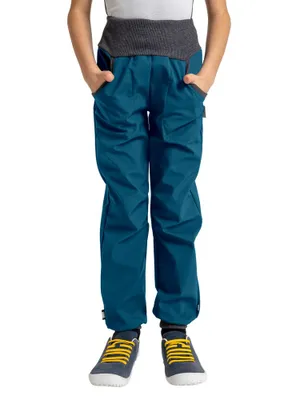 Obrázok produktu pre Unuo, Detské fleecové softshellové nohavice Street, Cobalt - 98/104