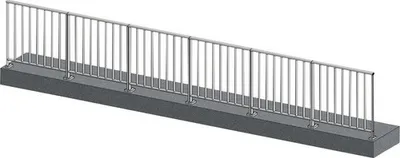 Produktbild von Pertura Geländerset Triton Aluminium anthrazit Bodenmontage 6 m