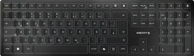 Image de CHERRY KW 9100 SLIM - Tastatur - 100% - full size - kabellos - 2.4 GHz, Bluetooth 4.0 - QWERTY - Portugiesisch (JK-9100PO-2)