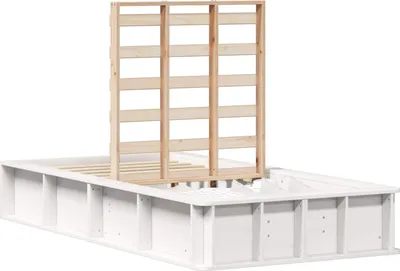 Obrázok produktu pre Rám postele Biela 80 x 200 cm Masívne borovicové drevo