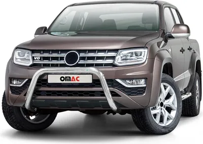 Zdjęcie produktu dla Stalowa listwa ochronna przedniego zderzaka do VW Amarok 2016-2021 z ABE srebrna