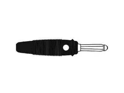 Produktbild von Hq Gegenstecker 4mm mit Querloch und Lötende / schwarz (Bula 30K)
