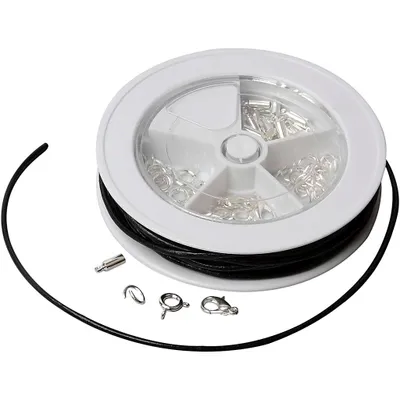 Produktbild von Creativ Company Schmuck Starterset Lederband - Schmuck basteln Set