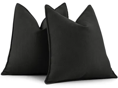 2er-Set Chenille Kissenbezüge 45x45 cm, weich, luxuriös