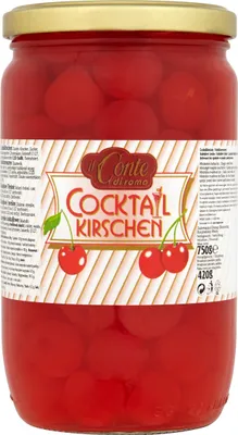 Obrázok produktu pre Il Conte kokteilové čerešne – Sladká chuť Talianska, 750 g