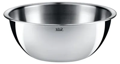 Produktbild von Küchenschüssel 16 cm, Edelstahl, multifunktional als Rührschüssel, Salatschüssel und Servierschüssel, stapelbar