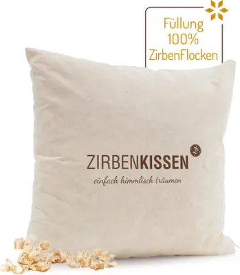 Produktbild von ZirbenFamilie ZirbenKissen 40x40 cm "einfach himmlisch träumen"