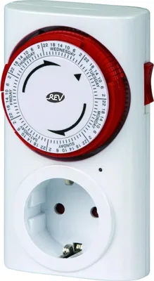 Produktbild von REV Zeitschaltuhr mechanisch Woche weiß 3 Stk