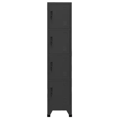 Image de vidaXL Armoire à casiers Anthracite 38x45x180 cm Acier