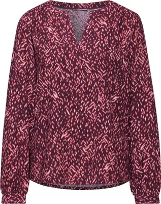 Produktbild von LTD QR Splitneck tunic blouse 36450 mulberry red Größe 34