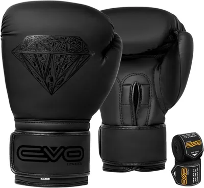 Immagine prodotto di Guantoni da boxe professionali con protezioni per le mani, ideali per l'allenamento e il combattimento