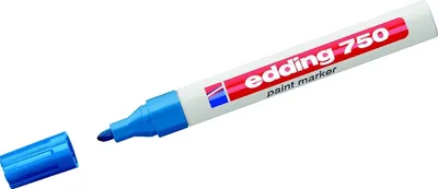 Produktbild von Glanzlack-Marker edding 750 hellblau Packung mit 10 Stück