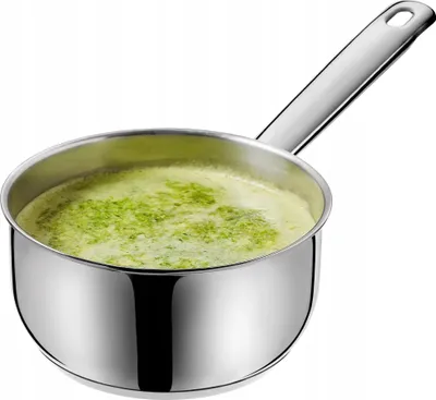 Obrázok produktu pre Kastról - Hrniec s rukoväťou - Objem 1,5 l - Indukcia a plyn - Oceľ - Priemer 16 cm - Strieborná farba