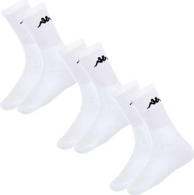 Produktbild von Kappa 3 Paar Herren Sportsocken Strümpfe Socks weiß 43-46