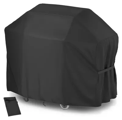 Obrázek produktu pro Kryt na gril Velway 132 x 68 x 109 cm, odolný proti povětrnostním vlivům, pro plynový gril – krycí plachta na gril, nepromokavá, kryt na BBQ, ochranný obal, prachotěsný, plachta na gril, ochrana grilu – černá