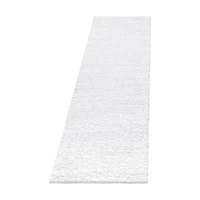 Produktbild von Hochflor Teppich FLUFFY Weiß 80 x 250 cm