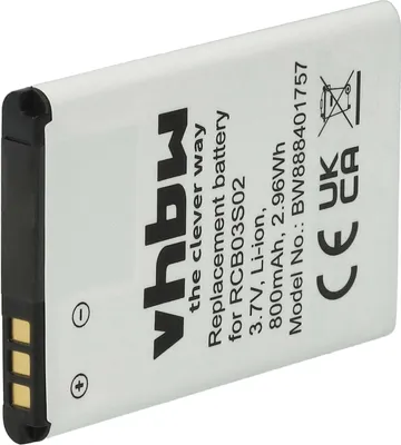 Produktbild von vhbw Akku Ersatz für Swisstone RCB03S02 für Handy Smartphone Senioren Telefon (800 mAh, 3,7 V, Li-Ion)