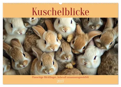 Produktbild von Kuschelblicke (Wandkalender 2027 DIN A2 quer), CALVENDO Monatskalender