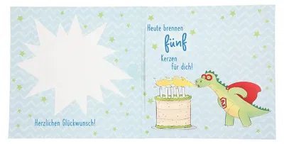 Produktbild von Zahlenkarte 5. Geburtstag Depesche 11515-010 mit Musik, Klappkarte mehrfarbig
