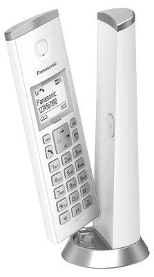 Produktbild von Panasonic KX-TGK220, DECT-Telefon, Kabelloses Mobilteil, Freisprecheinrichtung, 120 Eintragungen, Anrufer-Identifikation, Weiß