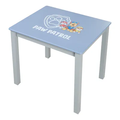 Produktbild von roba Kindersitzgruppe Paw Patrol - 2 Kinderstühle + Tisch für Kinder - Sitzgarnitur / Sitzmöbel mit Zeichentrick Hunden - Holz grau / blau