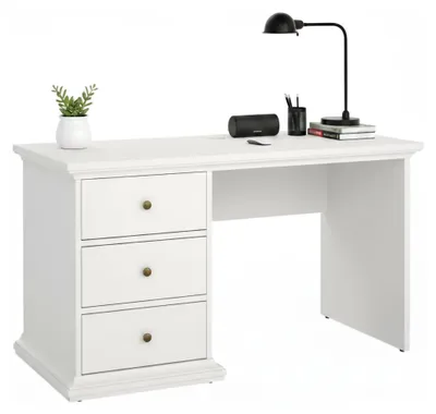 Obrázek produktu pro Psací stůl – bílý 61,6 x 130 x 73,9 cm